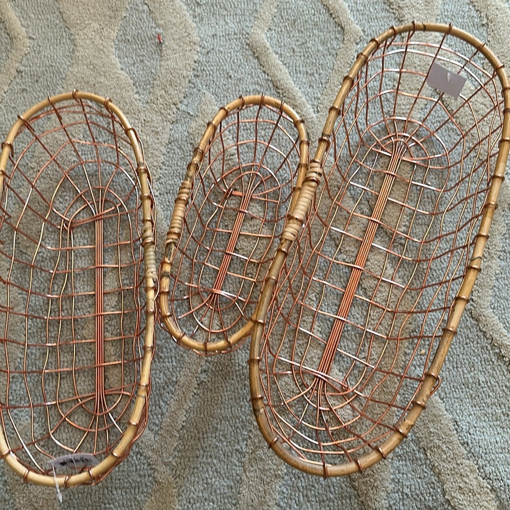 Copper wire basket / storage baskets from IMAX
